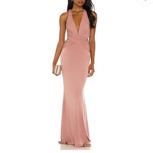 Katie May dusty rose gown